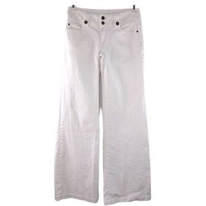 Michael Kors white flare leg jeans, 6